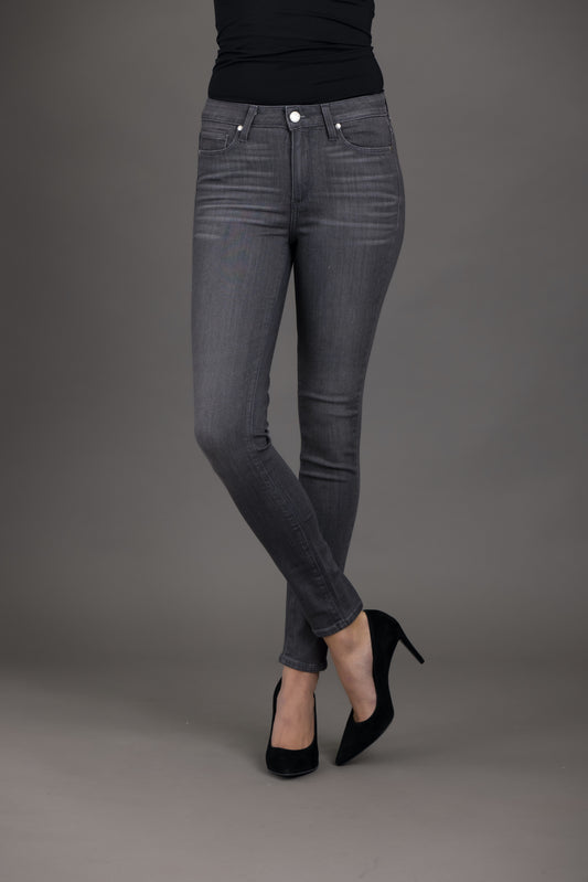 PAIGE Hoxton High Rise Ankle Skinny - Grey Peaks