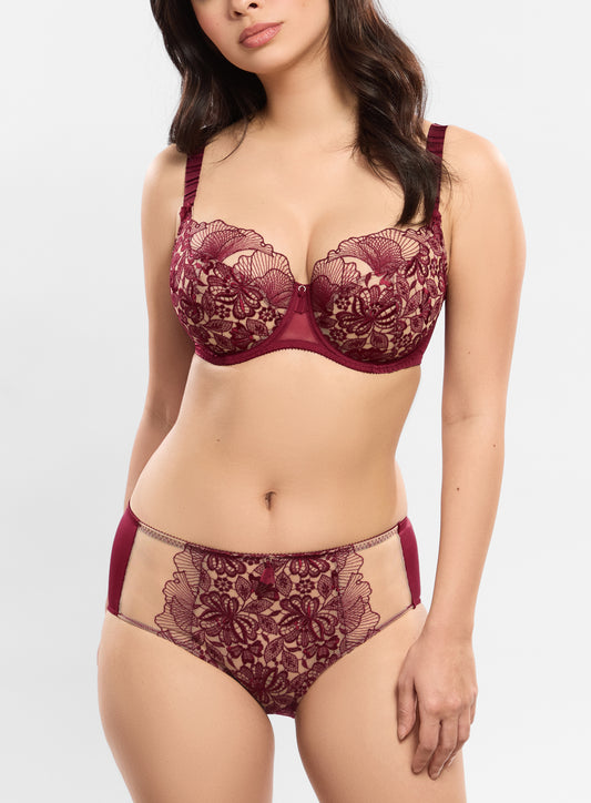 Agathe Underwired Balcony Bra (08204)Amarante