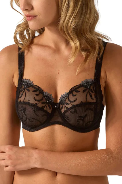 Ginger Full Cup Underwired Bra (07207) Black