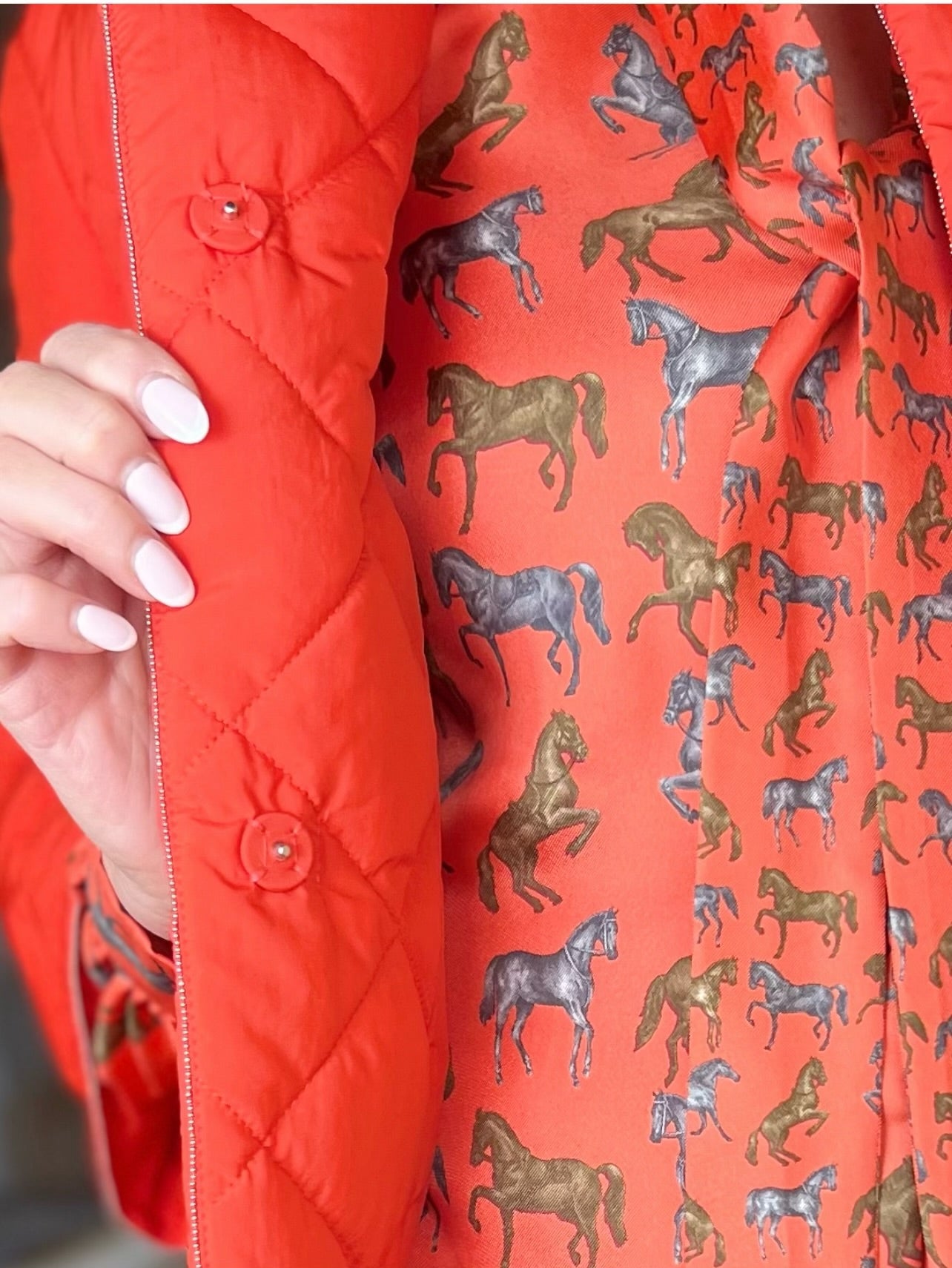 Cinzia Rocca Padded Coral Colour Kimono Style Jacket