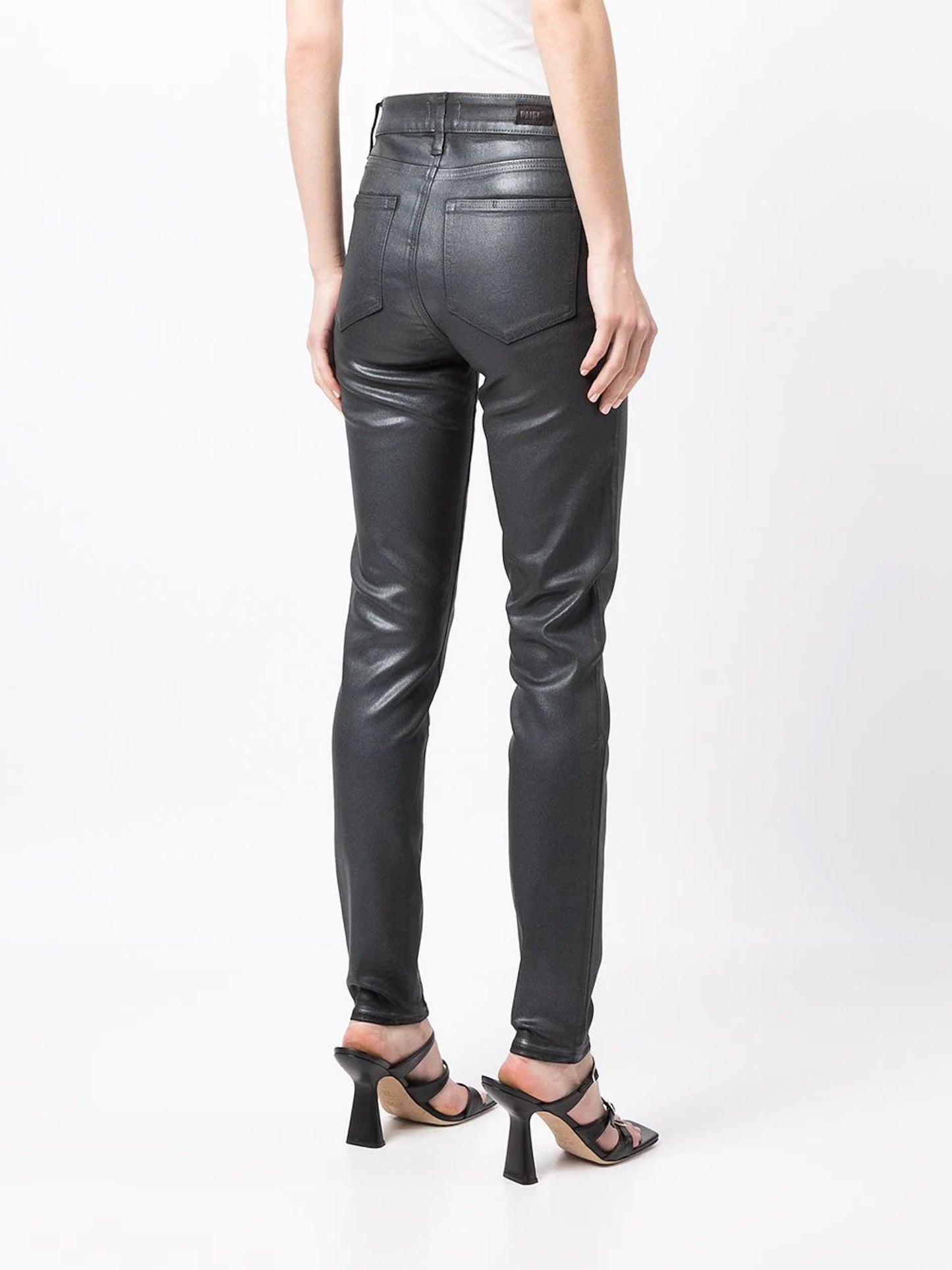 PAIGE Hoxton Ultra Skinny - Pearlized Stone Luxe Coating