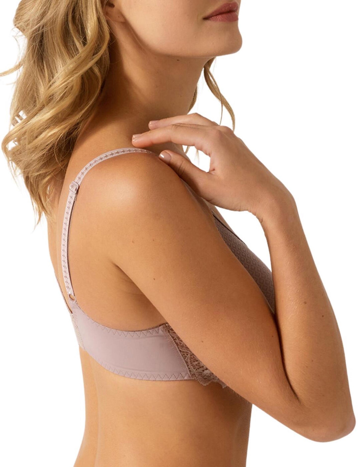 Cassiopee Invisible Full Cup Spacer Bra (40151) Rose Sauvage